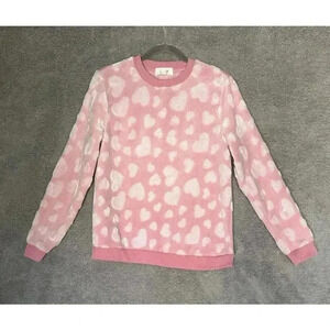Love Life‎ Women's Fleece Heart Themed Sweatshirt - Large